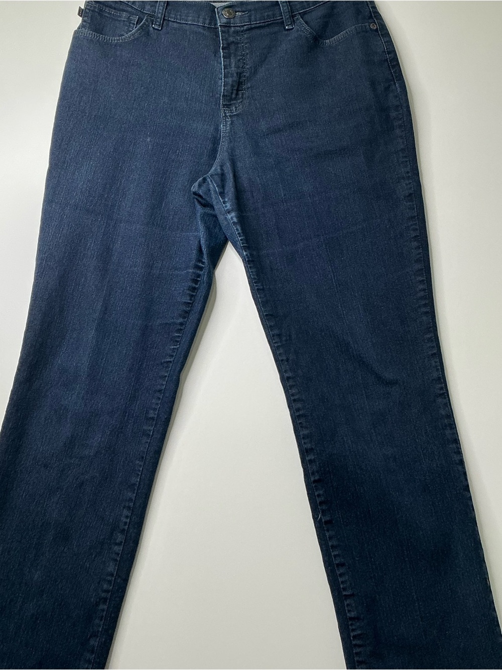 Lee Women's Jeans Wash Curvy Fit Mid-Rise Straight Leg Denim 10 Medium Preowned